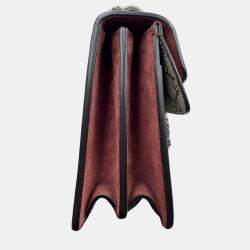 Pre Owned Gucci Rose/Beige GG Supreme Canvas and Suede Small Dionysus Blooms Shoulder Bag