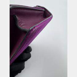 Pre Owned Gucci Purple Velvet And Leather Super Mini Dionysus Shoulder Bag