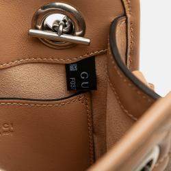 Pre Owned Gucci Brown Mini GG Marmont Matelasse Leather Aria Satchel