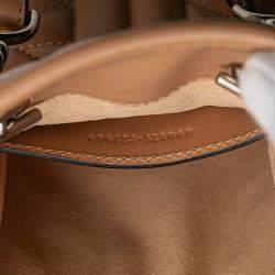 Pre Owned Gucci Brown Mini GG Marmont Matelasse Leather Aria Satchel