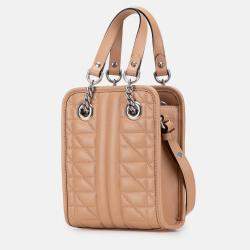 Pre Owned Gucci Brown Mini GG Marmont Matelasse Leather Aria Satchel