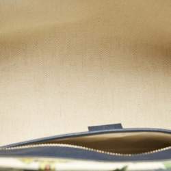 Pre Owned Gucci Multicolor Flora Canvas and Leather Large Tote