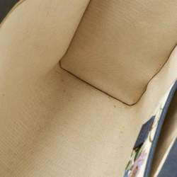 Pre Owned Gucci Multicolor Flora Canvas and Leather Large Tote