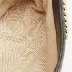 Pre Owned Gucci Black Leather Soho Flap Chain Crossbody Bag