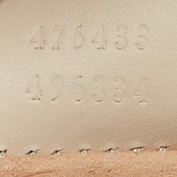 Pre Owned Gucci Off White Matelassé Leather Super Mini GG Marmont Shoulder Bag