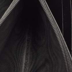 Pre Owned Gucci Black Matelassé Leather GG Marmont Zip Around Wallet