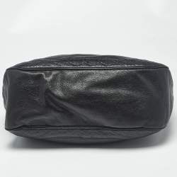 Pre Owned Gucci Black Leather Guccissima Detail Charlotte Hobo