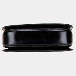 Pre Owned Gucci Black Calfskin Bamboo Night Handbag
