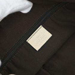 Pre Owned Gucci Beige Canvas GG Hobo Handbag