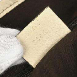 Pre Owned Gucci Beige Canvas GG Hobo Handbag