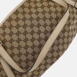 Pre Owned Gucci Beige Canvas GG Hobo Handbag