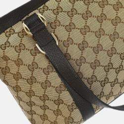 Pre Owned Gucci Beige GG Canvas Tote Bag