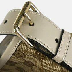 Pre Owned Gucci Beige GG Shoulder Bag