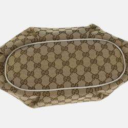 Pre Owned Gucci Beige GG Shoulder Bag