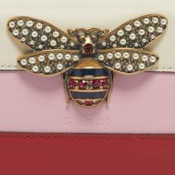 مملوكة مسبقًا محفظة غوتشي جلد متعددة الألوان شريط الملكة مارغريت كارد