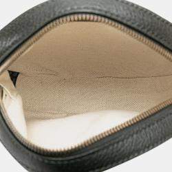 Pre Owned Gucci Blue GG Velvet Ophidia Round Crossbody