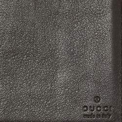 Pre Owned Gucci Beige/Brown GG Canvas and Leather Metal Flap Continental Wallet