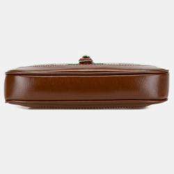 Pre Owned Gucci Brown Mini GG Supreme Jackie 1961 Crossbody