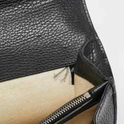 Pre Owned Gucci Black Leather Small Dionysus Crystals Shoulder Bag