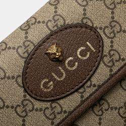 Pre Owned Gucci Beige Brown GG Supreme Web Neo Vintage Belt Bag