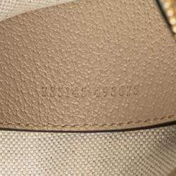 Pre Owned Gucci Grey Small GG Supreme Ophidia Shoulder Bag