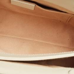 Pre Owned Gucci White/Multicolor GG Supreme Canvas Flora Ophidia Small Chain Shoulder Bag