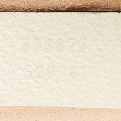 Pre Owned Gucci White/Multicolor GG Supreme Canvas Flora Ophidia Small Chain Shoulder Bag