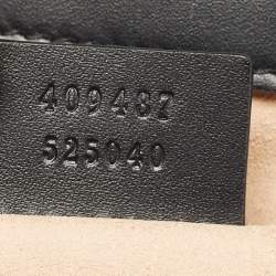 Pre Owned Gucci Black Guccissima Leather Small Padlock Shoulder Bag