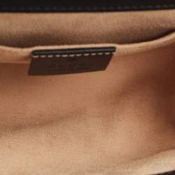 Pre Owned Gucci Black Guccissima Leather Small Padlock Shoulder Bag