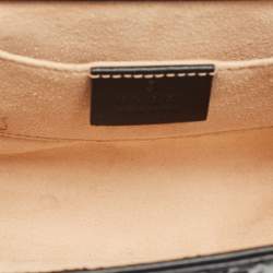 Pre Owned Gucci Black Guccissima Leather Small Padlock Shoulder Bag