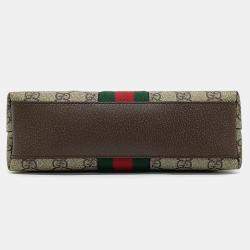 Pre Owned Gucci Beige PVC Ophidia Supreme Crossbody Bag