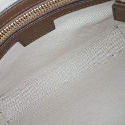 Pre Owned Gucci Beige Coated canvas Interlocking G Clutch and Crossbody Bag
