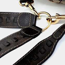 Pre Owned Gucci Brown Fabric Jacquard Backpack