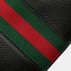 Pre Owned Gucci Black Small Calfskin Ophidia Dome Crossbody