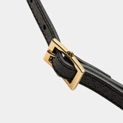Pre Owned Gucci Black Small Calfskin Ophidia Dome Crossbody