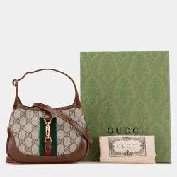 Pre Owned Gucci Brown Mini GG Supreme Jackie 1961 Crossbody
