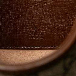 Pre Owned Gucci Brown Mini GG Supreme Jackie 1961 Crossbody