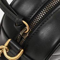 Pre Owned حقيبة كاميرا صغيرة غوتشي جي جي مارمونت سوداء