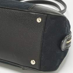 Pre Owned Gucci Black GG Canvas and Leather Princy Boston Bag