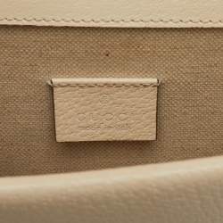 Pre Owned Gucci Off White Leather Small Dionysus Shoulder Bag