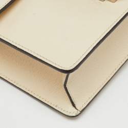 Pre Owned Gucci Off White Leather Small Dionysus Shoulder Bag