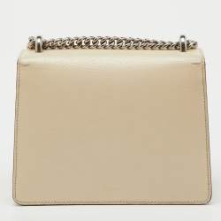 Pre Owned Gucci Off White Leather Small Dionysus Shoulder Bag