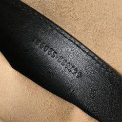 Pre Owned Gucci Black Leather Shoulder Bag