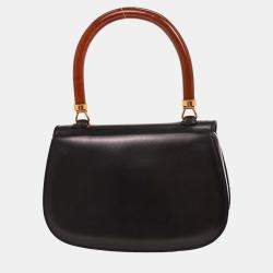 Pre Owned Gucci Black Acrylic Handbag