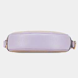 Pre Owned Gucci Beige/Purple Mini Jumbo GG Canvas Ophidia Shoulder Bag