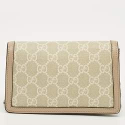 مملوكة مسبقًا Gucci Beige GG Supreme Canvas and Leather Super Mini Dionysus Bag