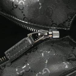 Pre Owned Gucci Black GG Tote Handbag