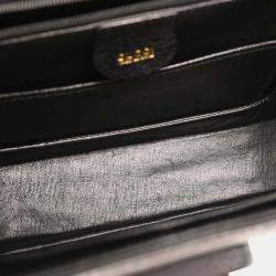 مملوكة مسبقًا حقيبة يد غوتشي بمب ٢ في ١ جلد خنزير أسود بامبو