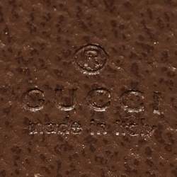 Pre Owned Gucci Beige/Brown GG Supreme Canvas and Leather Mini Ophidia Shoulder Bag