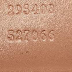 Pre Owned Gucci Beige/Pink GG Canvas and Leather Large Emily Chain Shoulder Bag